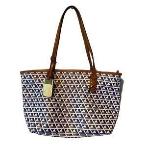 Lauren Ralph Lauren Coated Canvas geometric print tote